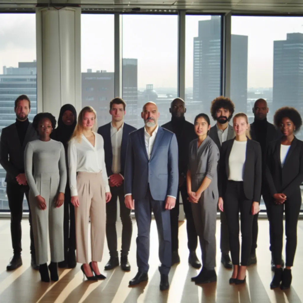 Zakelijke portraitsessie bij een klant op locatie