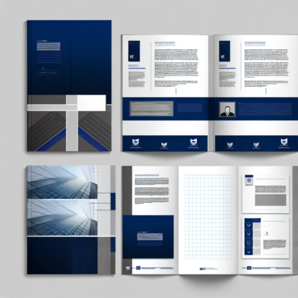 Professionele bedrijfsbrochure ontwerp