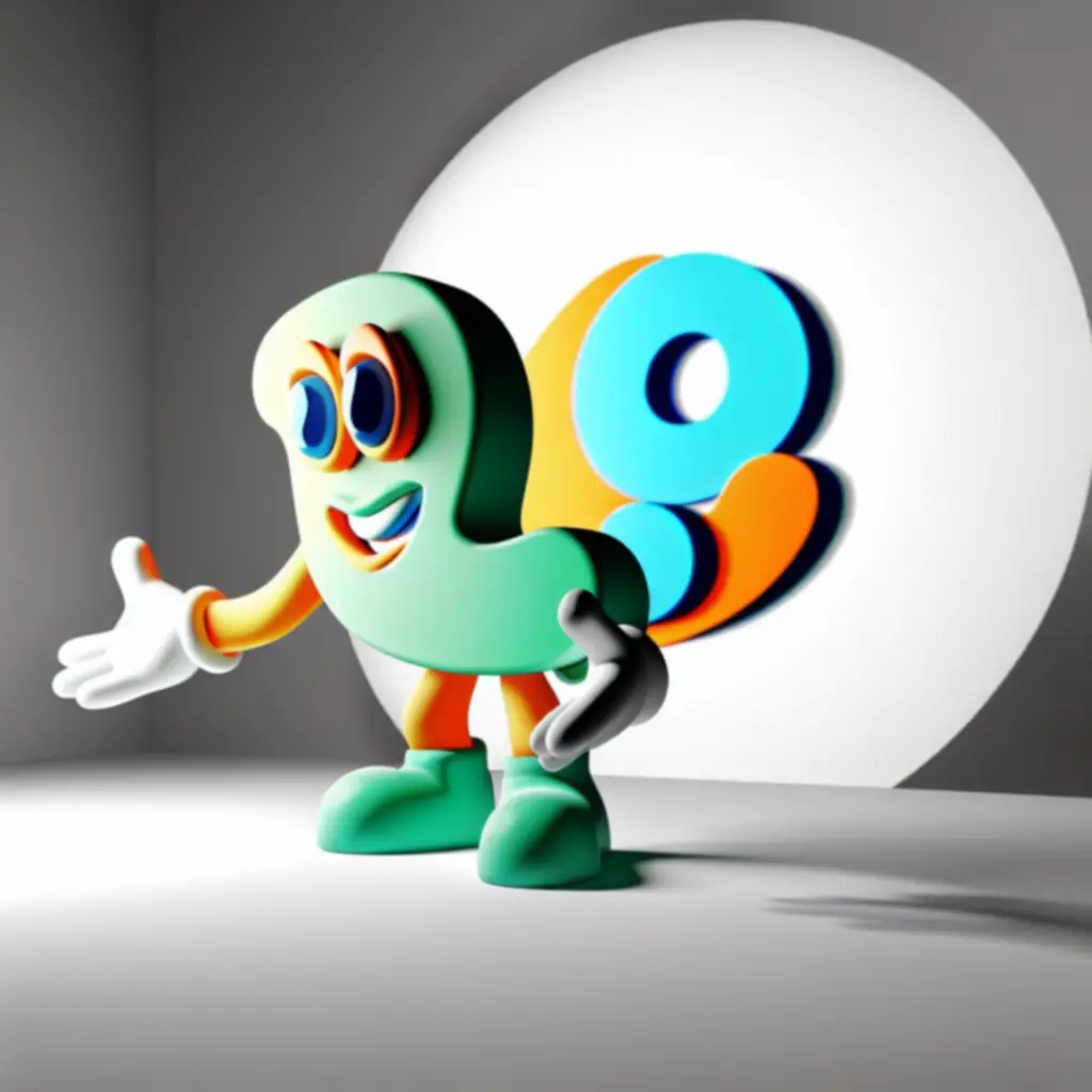 Merk mascotte illustratie