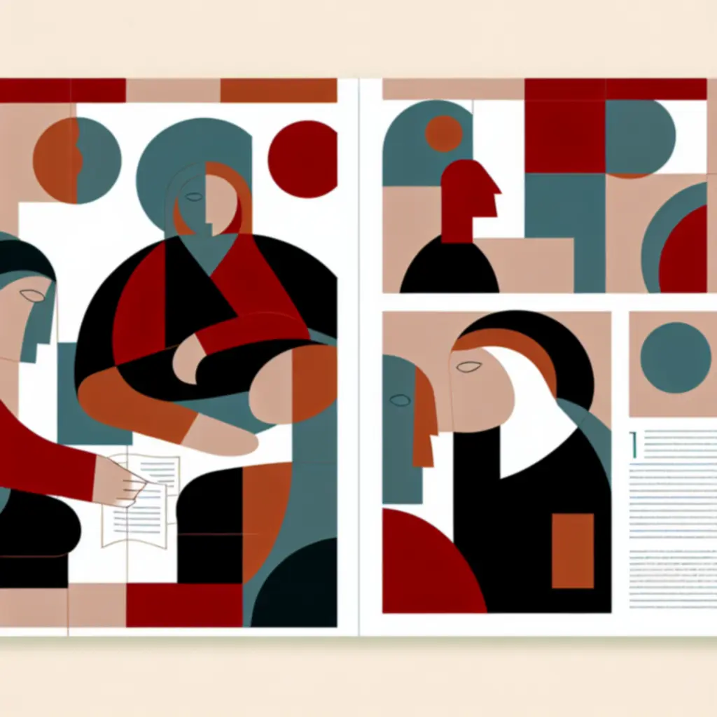 Redactionele illustratie in magazine stijl
